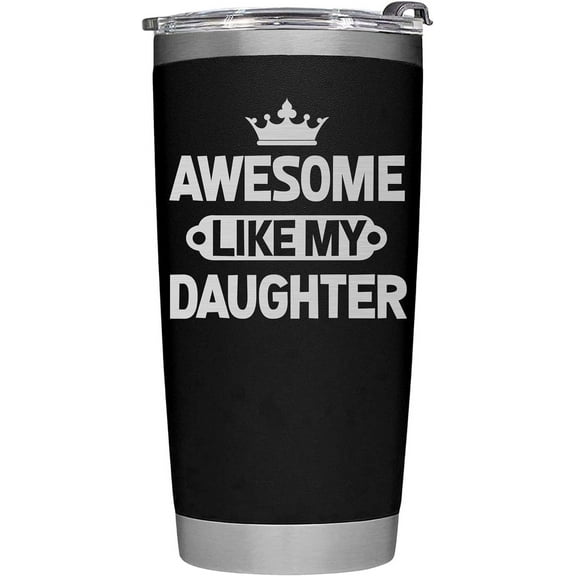 Father’s Day Gifts for Dad from Daughter - Dad Birthday Gifts from Daughter - Funny Dad Gifts from Daughter - Dad Birthday Gifts Ideas from Daughter - Awesome Dad 20oz tumbler