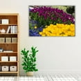 thumbnail image 3 of Colorful Blooming Flowers in Spring Season - Wrapped Canvas Print Wall Art | 18" W x 12" H, 3 of 4