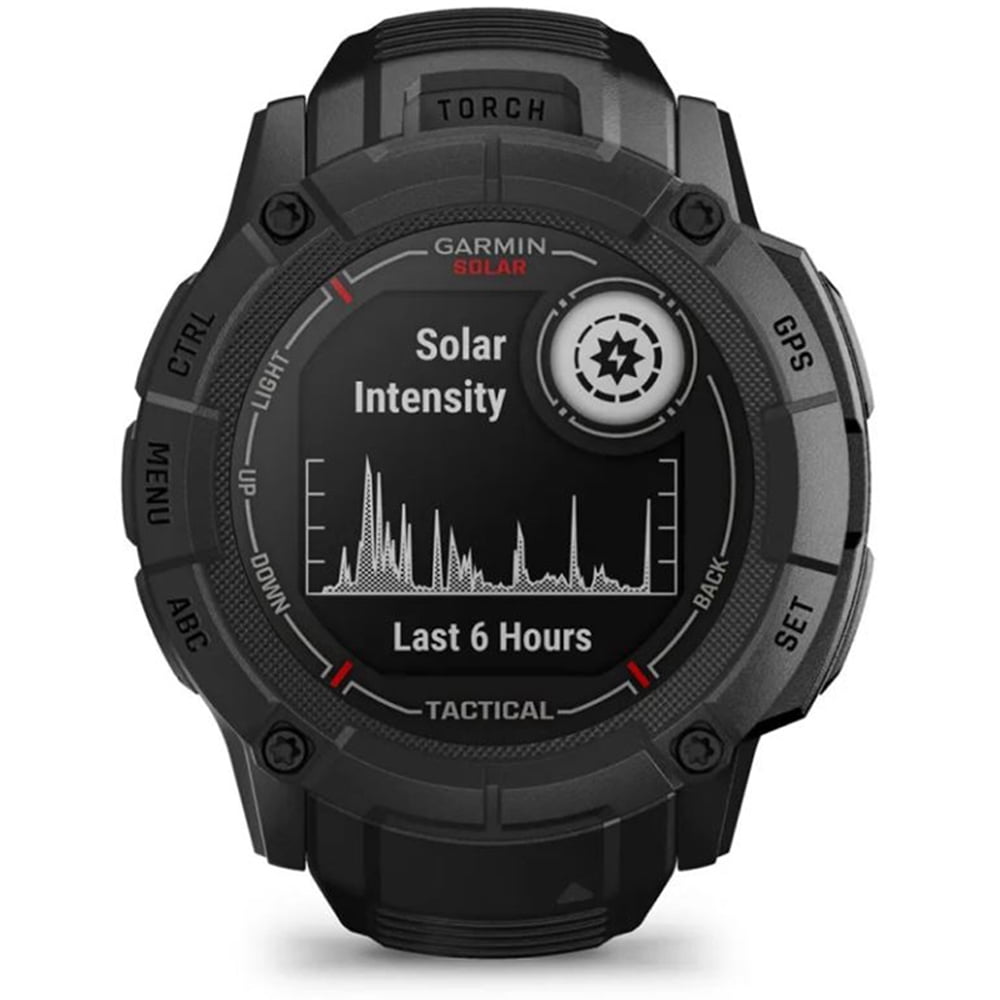 Garmin Instinct 2X Solar - Tactical Edition, Solar Charging, Rugged GPS Smartwatch, Built-in Flashlight, Ballistics Calculator, Black 010-02805-13 Bundle with 2 YR CPS Enhanced Protection Pack