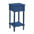 thumbnail image 3 of Convenience Concepts French Country Khloe 1 Drawer Accent Table with Shelf, Cobalt Blue, 3 of 8