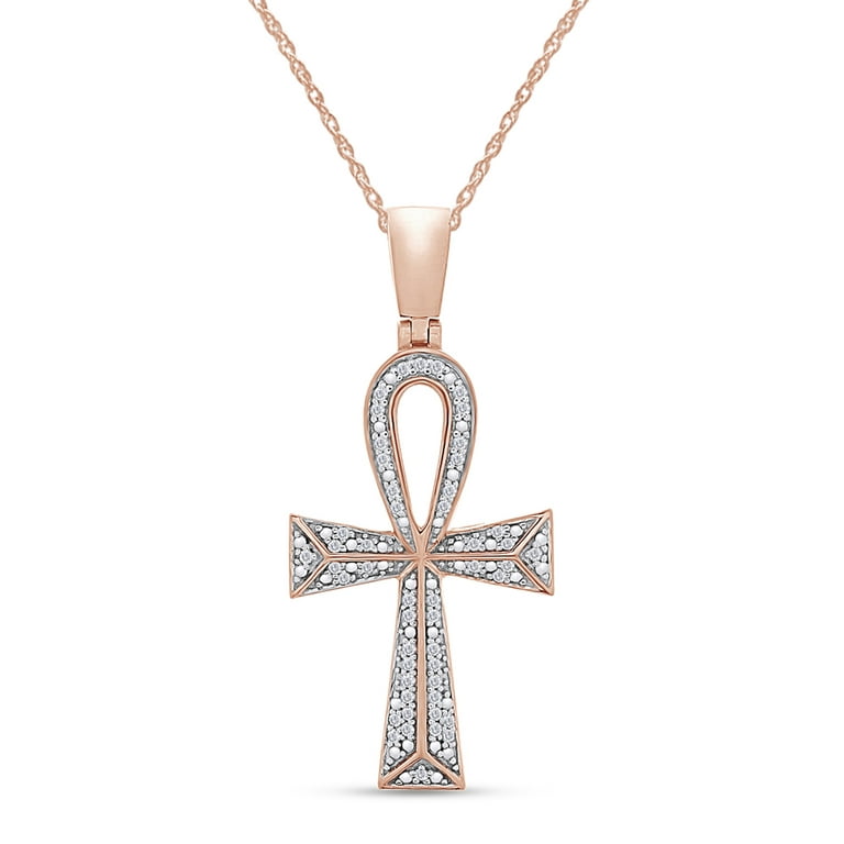 14k on sale ankh necklace