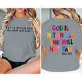 thumbnail image 4 of Womens Tops Oversized Graphic Verse T-Shirt "God Is Within Her" Inspirational Top Crew Neck Casual Tee Soft Blend Fabric M Sweaters For Women, 4 of 8