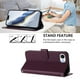 thumbnail image 4 of Funda Cartera GANGXUN para iPhone 16e – Cierre Magnético, Protección RFID, Correa Desmontable, Compatible con Carga Inalámbrica, 4 of 6