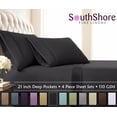 thumbnail image 3 of Stylish Pleated Hem 21-inch Extra Deep Pocket Comfortable Microfiber Sheet Set by Southshore Fine Linens, 3 of 10