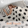 thumbnail image 5 of Wave Point Black Bedding 3 Piece Duvet Cover Set Full Size, Modern Minimalist Geometric on Linen Soft Microfiber Comforter Cover with Zipper Closure & Pillowcases, Wrinkle & FadeResistant Quilt Cover, 5 of 9