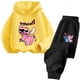 thumbnail image 2 of Suéter de moda callejera de puntada kawaii, ropa para niños y niñas, conjunto de sudadera con capucha deportiva para niños, 2 of 5