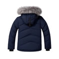 thumbnail image 3 of ZSHOW Boy's Winter Coat Padded Puffer Jacket Water-Resistant Windbreaker Navy 14/16, 3 of 9