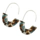 thumbnail image 1 of Pendientes en forma de U Sonducket estampado de leopardo marrón azul oscuro, 1 of 6