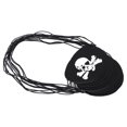 thumbnail image 4 of Elastic Band Comfortable Easy To Wear Pirate Eye Patch, Skull Eye Cover, Skull Eye Patch, For Halloween Black Rope Skull With Bones, 4 of 8