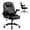 Dark Black, variant on Nexthro Executive Office Chair PU,Leather Office Chair with Wheels,360° Swivel Rolling Chair with Padded Arms,Ergonomic Computer Chair with Lumbar Support for Short People Use(Brown)