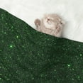 thumbnail image 2 of Rocae Emerald Green Sparkling for Pet Blanket Dog Blanket Cat Blanket Soft Sleep for Small Medium Pet-Medium, 2 of 8