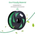 thumbnail image 3 of Yeacher Normal PLA 3D Printer Filament Eco-Friendly Printing Consumables 1.75mm Diameter 1kg(2.2lbs) Spool Dimensional Accuracy +/- 0.05mm Rainbow Color, 3 of 7