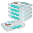 thumbnail image 1 of Sistema TO GO Contenedores multidivididos para comidas y alimentos | con separadores y clips | 820 ml | Sin BPA | Reciclable con TerraCycle&reg; | 5 recipientes de almacenamiento de al Sistema NA, 1 of 6