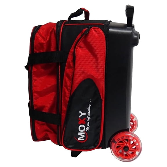 Moxy Blade Premium Double Bowling Bag- Red/Black