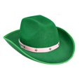 thumbnail image 1 of Sombrero de vaquero rosa con remaches de estrella de cinco puntas Sombrero de vaquero occidental con cinturón negro Sombrero de vaquero con remaches de estrella de cinco puntas, 1 of 2
