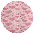 thumbnail image 3 of Valentine's Day Heart Round Carpet Circle Rug Outdoor Patio Area Rug Washable Large Area Rugs Hallway Room Decor Fitness Mats, 3 of 8