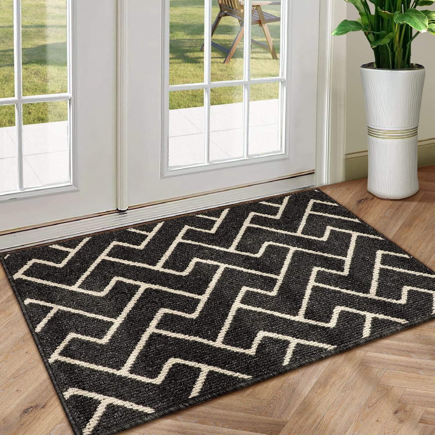 Indoor Doormat,Front Back Door Mat Rubber Backing Non Slip Door Mats,24