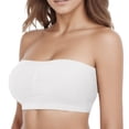 thumbnail image 2 of FhsagQ Bra Bras for Women Plus Bra & Underwear Set Strapless Women Tops for Women Assorted Solid Color A Line Style Plus Size Bras Bras for Women Corset White XXXXXL, 2 of 3