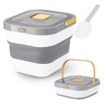 thumbnail image 1 of Rice Food Storage Container, Foldable Airtight 15 Lb Cat Pet Treat Containers Dispenser With Lid Lo, 1 of 5
