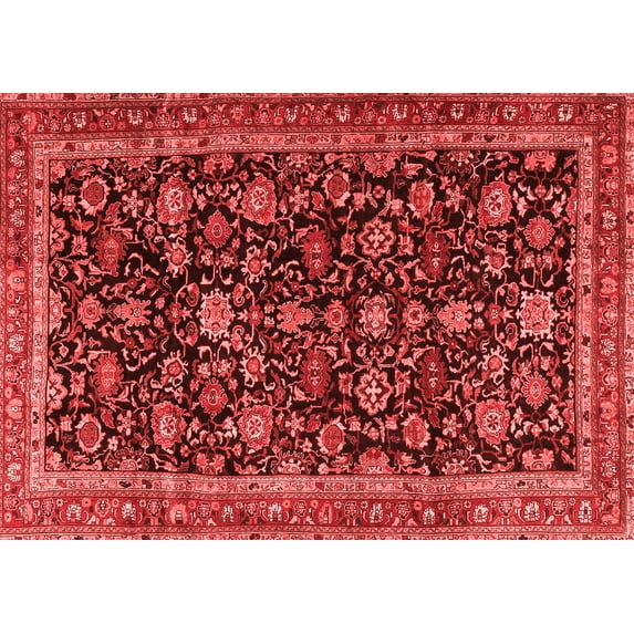 Ahgly Company Indoor Rectangle Persian Red Traditional Area Rugs, 7' x 9'