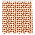 thumbnail image 3 of Vegan Shower Curtain, Tropical Papaya Fruit Half of a Sectional with Seeds on White Backdrop, Fabric Bathroom Set with Hooks, 69W X 84L Inches Extra Long, Dark Orange Brown White, by Ambesonne, 3 of 3
