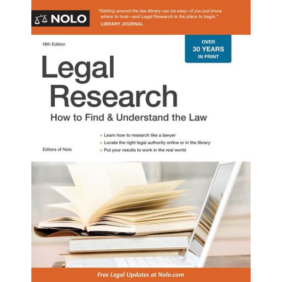 Pre-Owned Legal Research: How to Find & Understand the Law (Paperback) 1413325645 9781413325645