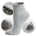 thumbnail image 2 of TELOLY 6Pairs Ruffle Socks Woman,Soft and Breathable Frilly Socks,Keeps Feet Fresh Throughout Day Ruffle Socks,Style1, 2 of 5