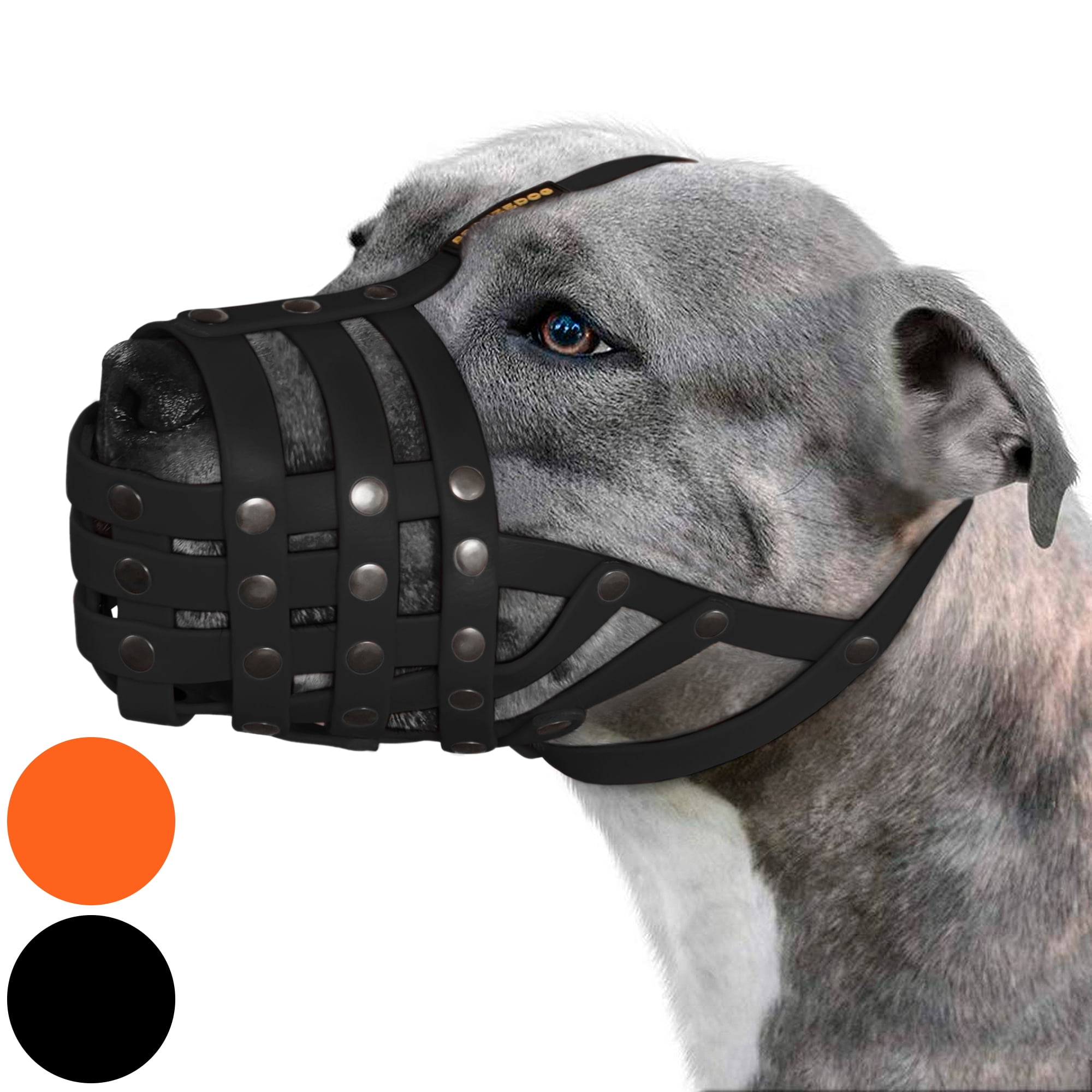 BronzeDog Dog Muzzle Pitbull Waterproof Basket Breathable Mesh Amstaff