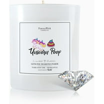 ForeverWick Diamond Candle 14oz Unicorn Poop Candle With Diamond Inside - Funny Candle, Birthday Candle, Humor, Unicorn, Diamond, Cotton Candy