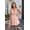 Orange, variant on Women's Lace Trim Cami Dress, V-Neck Spaghetti Strap Smocked Back Flowy Summer Mini Dress