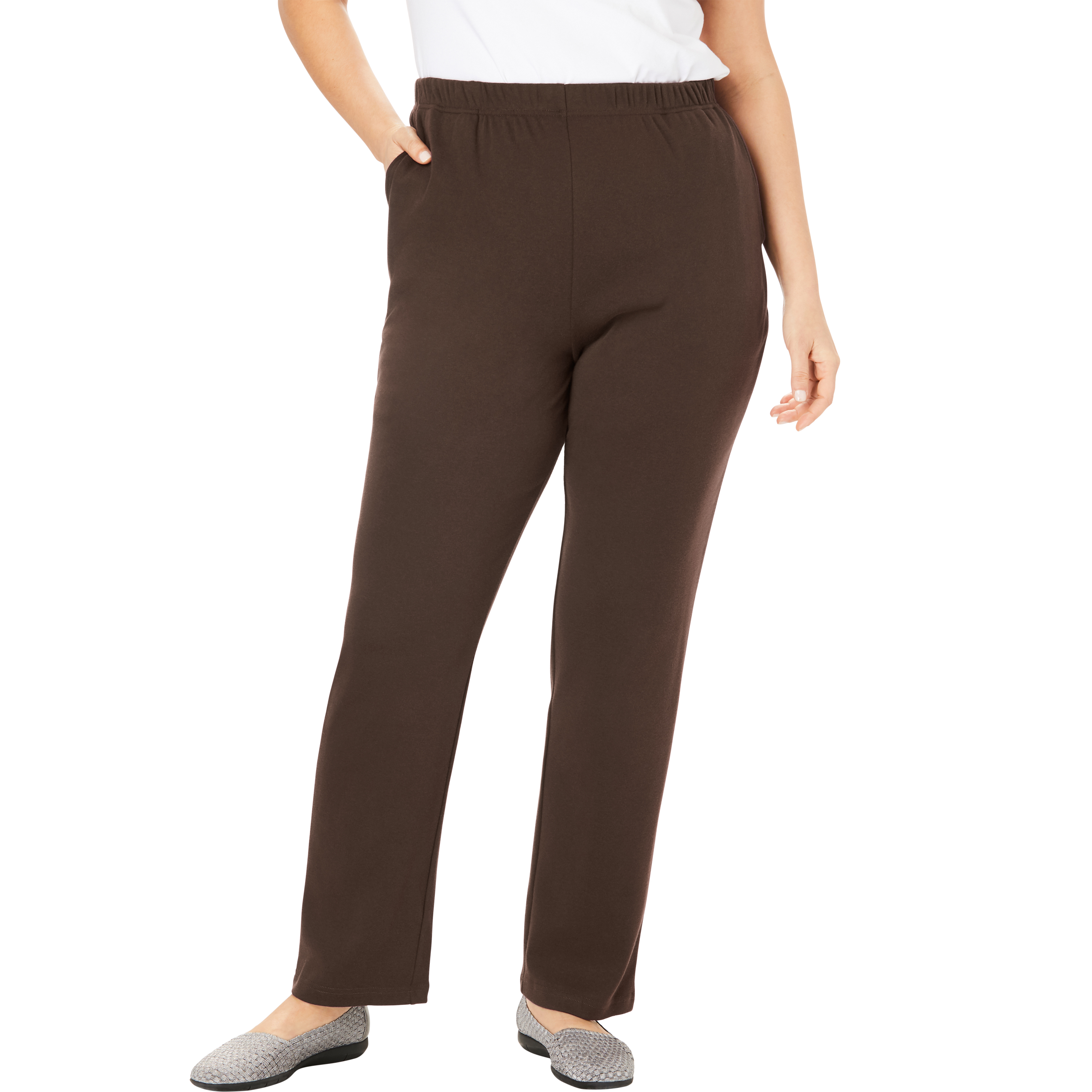woman within 7 day knit pants