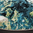 thumbnail image 3 of Safavieh Glacier Landen Abstract Area Rug, Navy/Green, 5'3" x 5'3" Round, 3 of 10