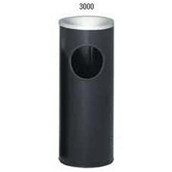 Witt Industries 3000BK Ash-n-trash urn- Noir avec galv. liner