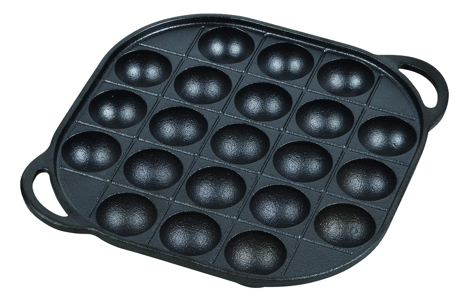 vervorming Minst Kinematica Takoyaki plate black 21 holes Made of iron casting Sprout HB-4621 HB-4621 -  Walmart.com