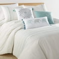 thumbnail image 3 of Levtex Home - Terrington Comforter Set - King Comforter 106 x 94in. + Two King Pillow Cases 36 x 20in. - Stripe White and Blue - Cotton, 3 of 6