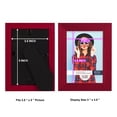 thumbnail image 5 of Grooved 3.5 in. x 5 in. Red Picture Frame (Set of 2), 5 of 8