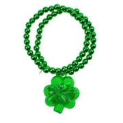 PINXOR Luminous Shamrock Bracelet Glowing Clover Wristbands Bead Bracelet Jewelry Wrist Straps Dress up Accessary Decor for St. Patrick Day