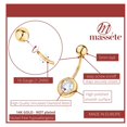 thumbnail image 2 of Belly Button Rings 14k Yellow Gold Navel Rings Simulated Diamond Bezel Set Rounded Bevel Stud Body Piercing, 2 of 6