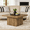 Brown, variant on Fnova 31.5" Square Coffee Table, Modern Farmhouse Center Table, Large  Accent Table for Living Room Apartment Lounge Home Decor Furniture