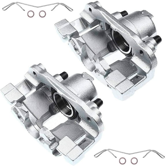 A-Premium Disc Brake Caliper Assembly with Bracket Compatible with Chrysler Sebring Cirrus Dodge Stratus 2001-2006 Front Left and Right Side 2-PC Set