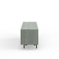 thumbnail image 6 of Atlas 78" x 20" Modern TV Stand Cabinet - Grey Frame, White Door/Drawers, Black Base, 6 of 8