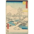 thumbnail image 2 of Andō Hiroshige 13x18 Gold Ornate Wood Frame and Double Matted Museum Art Print Titled - Numazu (1855), 2 of 4