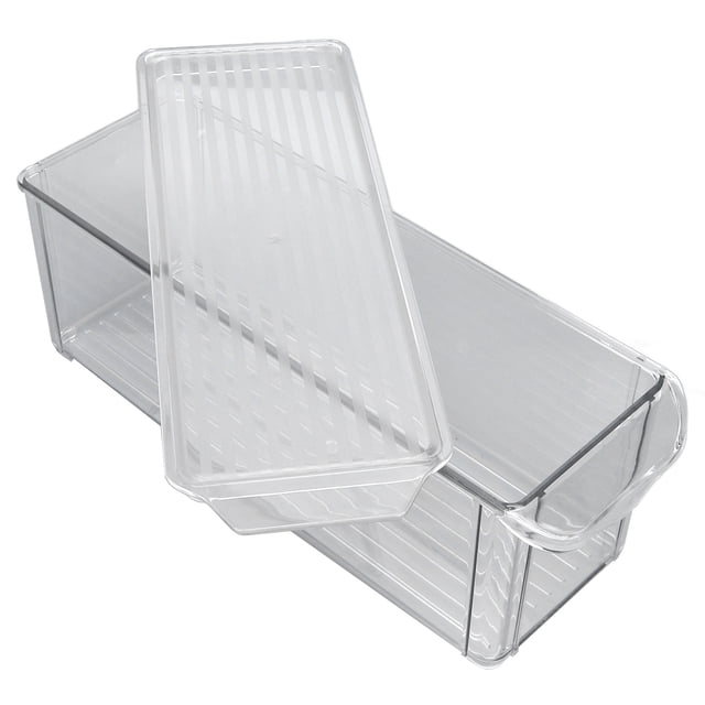 Contenedor de almacenamiento para despensa, contenedor organizador transparente, contenedores de almacenamiento grandes para baño, contenedores de almacenam