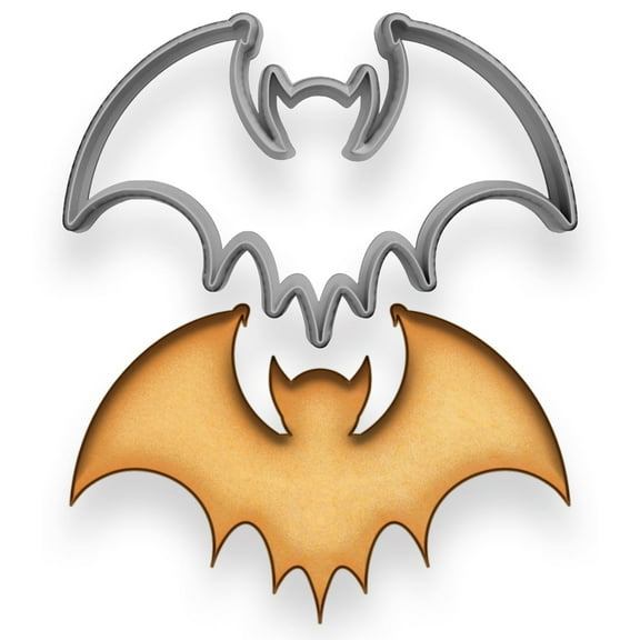 Bat Cookie Cutter (4x2.3") - Perfect for Halloween and Spooky Treats