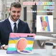 thumbnail image 5 of For Samsung Galaxy Tab S10 Ultra/S9 Ultra/S8 Ultra 14.6 inch Case, 360 Rotatable Handle Stand, Shoulder Strap, Drop-Proof Design, Colourful Pink, 5 of 7