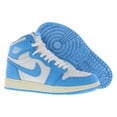 thumbnail image 4 of Nike Air Jordan 1 Retro High Original GS Boys Shoes Size 6.5, Color: Dark Powder Blue/Dark Powder Blue, 4 of 5