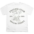 thumbnail image 2 of Sesame Street Cycling Club Big Bird Kids T Shirt for Youth Boys and Girls, White, Medium, 2 of 4