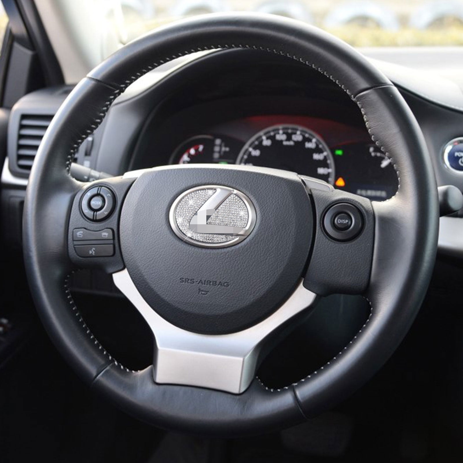 VDARK Bling Autocollant décoratif intérieur de voiture en métal - Pour  Mercedes Benz - Accessoire de décoration de voiture (Steering Wheel Decor)