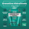 thumbnail image 2 of Flow Supplements Grenetina Hidrolizada Glicina + Prolina para Soporte Articular y Piel 1 kg, 2 of 4