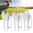 thumbnail image 3 of Divot Repair Tool,  Green Fork, 6Pcs Easy To Clean Lightweight Balls Marker  Club For Repairing Green Turf Cleaning Grooves, 3 of 8